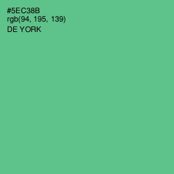 #5EC38B - De York Color Image